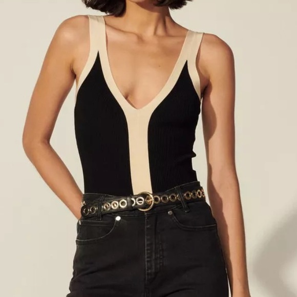 SANDRO Rib-Knit Bodysuit - Picture 2 of 16